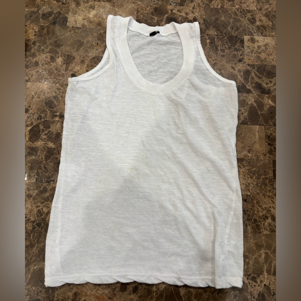 Monrow Classic White Tank Top